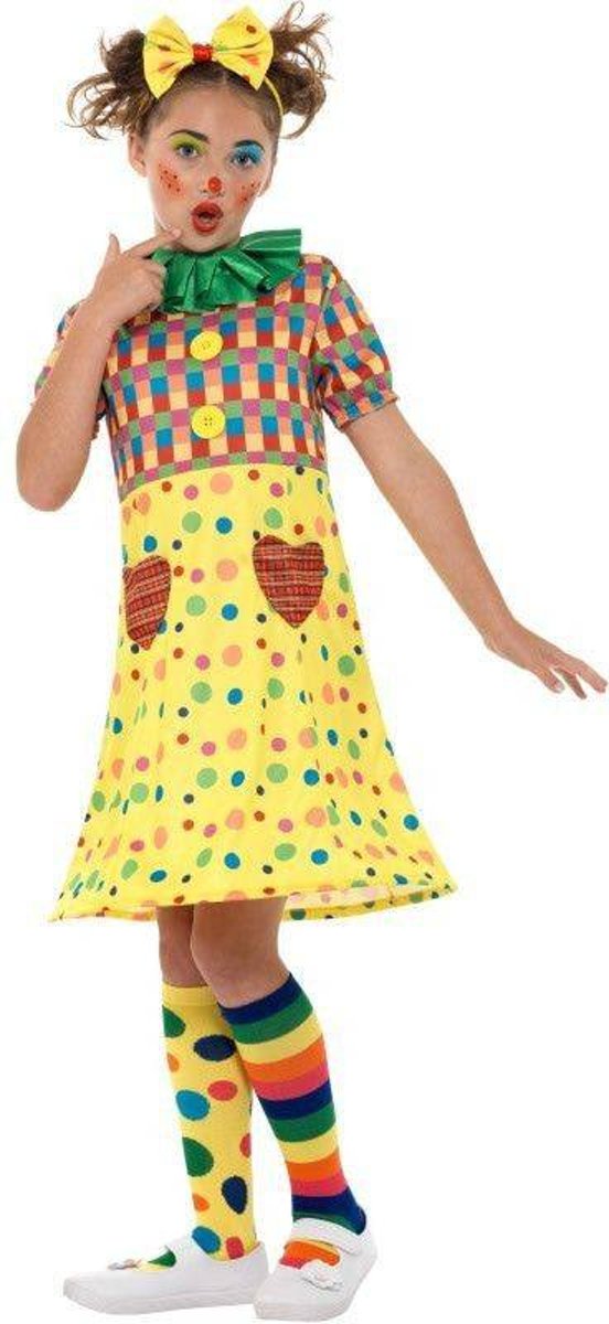 Clown & Nar Kostuum | Mallotig Meisjes Clown Kostuum | Small | Carnaval kostuum | Verkleedkleding